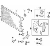 Audi Radiator Mount Bracket - Genuine Audi 8R0805201
