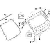 Audi Hatch Seal - Genuine Audi 8R0827705E