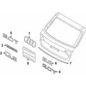 Audi Liftgate Reveal Molding - Genuine Audi 8R08539272ZZ