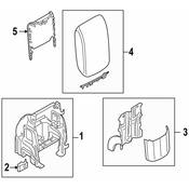 Audi Seat Armrest Base - Genuine Audi 8R0864283ABE7