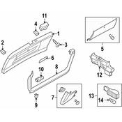 Audi Liftgate Trim - Genuine Audi 8R0867979B4PK