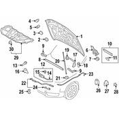 Audi Hood Release Handle Bracket - Genuine Audi 8R182363301C