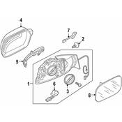 Audi Door Mirror Housing - Genuine Audi 8R1857410ANT94