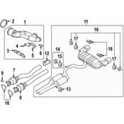 Audi Catalytic Converter - Genuine Audi 8S0254502B