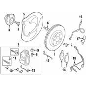 Audi Disc Brake Pad Wear Sensor - Genuine Audi 8S0615121A