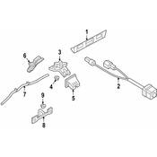 Audi Liftgate Latch Bracket - Genuine Audi 8S0827569