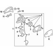 Audi Door Mirror Cover - Genuine Audi 8S0857528GRU