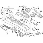 Audi Console Mat - Genuine Audi 8S0863301A4PK