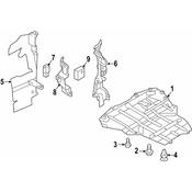 Audi Radiator Support Splash Shield - Genuine Audi 8S7825236D