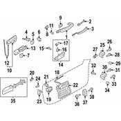 Audi Interior Door Handle Right Inner (RS5) - Genuine Audi 8T0837020C6PS