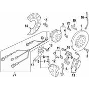 Audi VW Disc Brake Caliper - Genuine Audi VW 8U0615403B