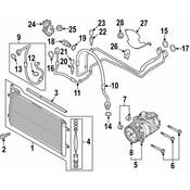 Audi A/C Refrigerant Suction Hose - Genuine Audi 8U0820743M