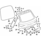 Audi Hatch Seal - Genuine Audi 8U0827705