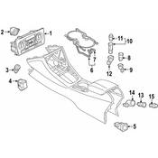 Audi Electronic Parking Brake Control Switch - Genuine Audi 8U0927225D6PS