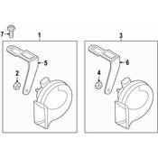 Audi OE Replacement Horn - Genuine Audi 8U0951210