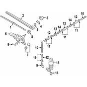 Audi Windshield Washer Nozzle - Genuine Audi 8U0955985