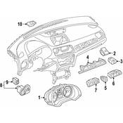 Audi Hazard Warning Switch - Genuine Audi 8U1941509A5PR
