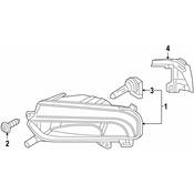 Audi Fog Light - Genuine Audi 8V0941700G