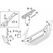 Audi Door Trim Sill Plate Insert - Genuine Audi 8V38534919B9
