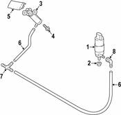 Audi Headlight Washer Cover - Genuine Audi 8V3955275AGRU