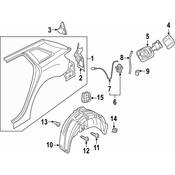 Audi Fuel Filler Door Lock Actuator - Genuine Audi 8V4862153E
