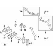 Audi Intercooler Bracket - Genuine Audi 8W0145261A