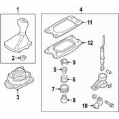 Audi Manual Transmission Shifter Linkage Fork - Genuine Audi 8W0711159