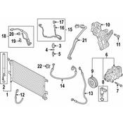 Audi A/C Condenser - Genuine Audi 8W0816411AB