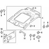 Audi Interior Grab Bar - Genuine Audi 8W0857607EP5