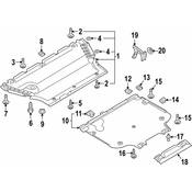 Audi Radiator Support Splash Shield - Genuine Audi 8W0863821E