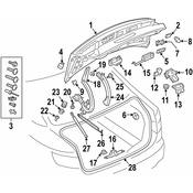 Audi Deck Lid Stop Buffer - Genuine Audi 8W5827373
