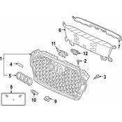 Audi Grille Emblem - Genuine Audi 8W6853736C2ZZ