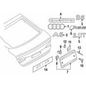 Audi Hatch Emblem - Genuine Audi 8W6853741T94
