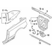 Audi Power Window Motor Connector - Genuine Audi 8W7971067
