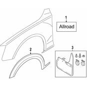 Audi Fender Emblem - Genuine Audi 8W98536013Q7
