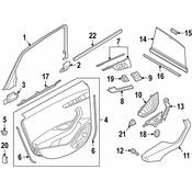 Audi Door Glass Sunshade - Genuine Audi 8W9861333AMDF