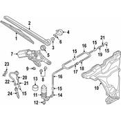 Audi Liftgate Washer Hose - Genuine Audi 8W9955934