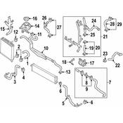 Audi VW Inverter Coolant Reservoir - Genuine Audi VW 8Z0121407A