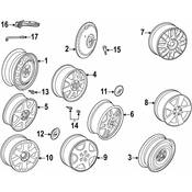 Audi Wheel Cover - Genuine Audi 8Z0601147AZ17
