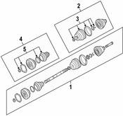 VW CV Joint - Genuine VW JZW498340DX