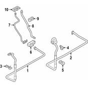 Audi A/C Refrigerant Line Clamp - Genuine Audi N0206489