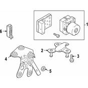 Audi VW Porsche ABS Control Module Bolt - Genuine Audi VW N10544703