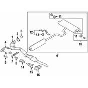 Audi VW Catalytic Converter Bolt - Genuine VW Audi N91013802