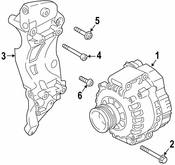 Audi VW Alternator Bracket Bolt - Genuine Audi VW N91045702