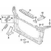 Audi Radiator Support Panel Bolt - Genuine Audi N91104902