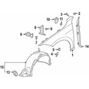 Audi VW Fender Bolt - Genuine VW Audi N91139001