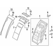 Audi VW Console Nut - Genuine Audi VW N91212801