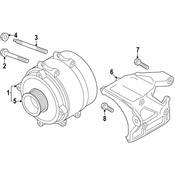 Audi Alternator Stud - Genuine Audi N91276501