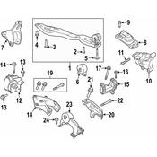 VW Transmission Crossmember Bolt - Genuine VW WHT004368