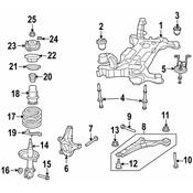VW Suspension Strut Nut - Genuine VW WHT004396